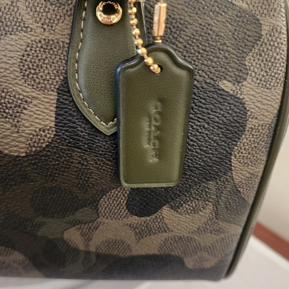 Coach Camo Rowan Satchel NWT - Picture 6 of 8